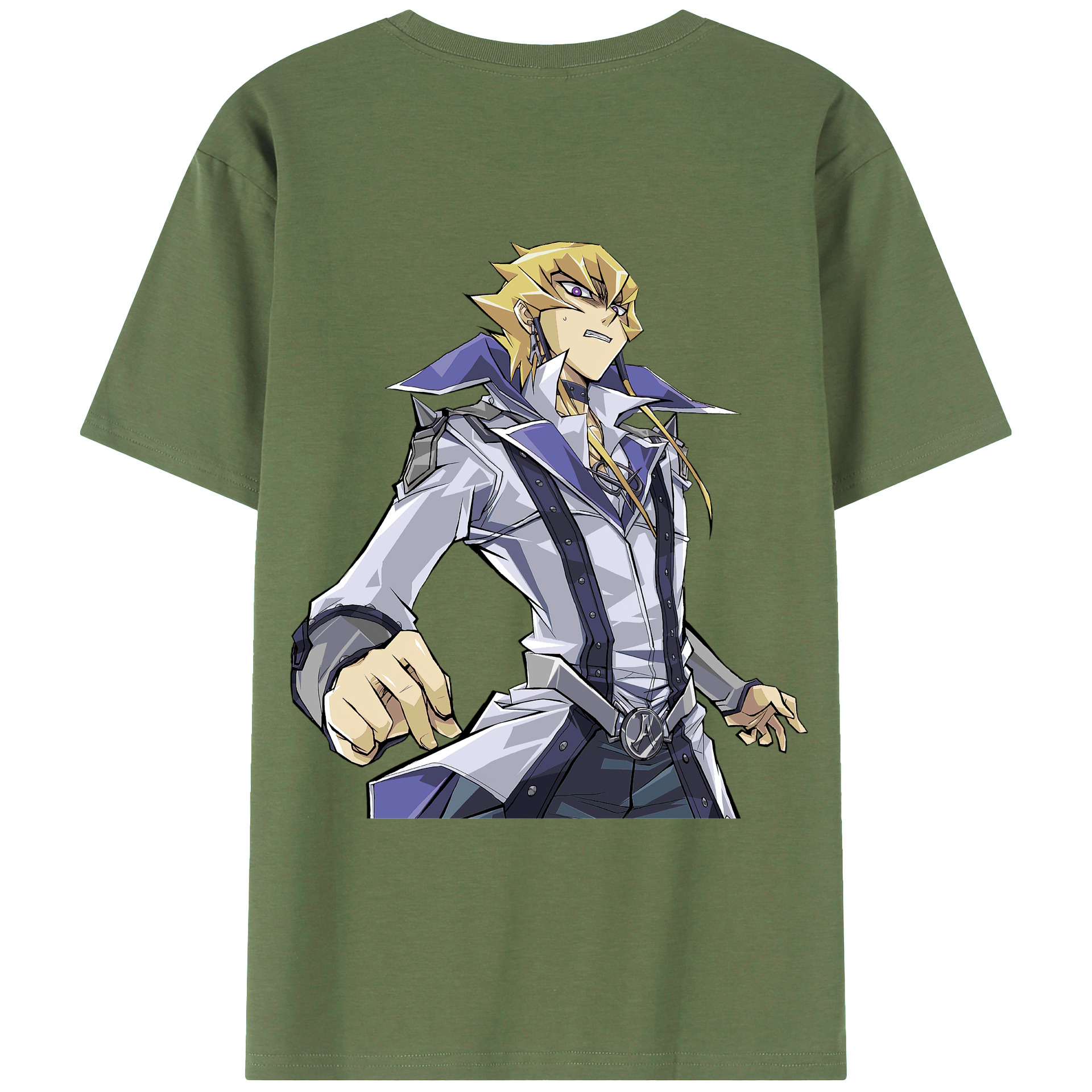 （画像用） 遊☆戯☆王 Yu-Gi-Oh! 綿100％ メンズ半袖Tシャツ（バックプリント） 通気性